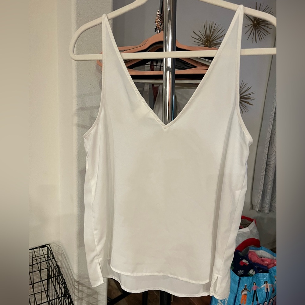 H&M White V-Neck Camisole